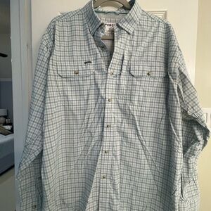 Men's Light Blue Checkered Casual Shirt